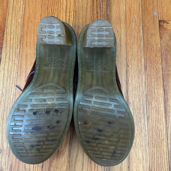 Dr. Martens Jinelle Burgundy Chunky Heel Platform size US7 women’s - Picture 4 of 4